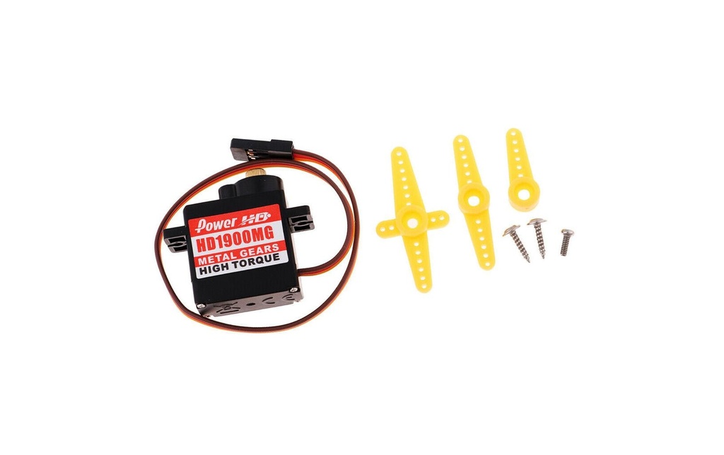 PowerHD Micro servo HD-1900MG 1.5 kg, 0.08 s, analogique