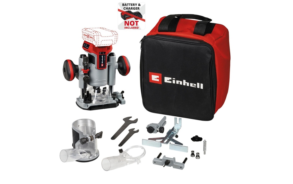 Einhell Professional Défonceuse / affleureuse sans fil TP-RO 18 Set Li BL Solo