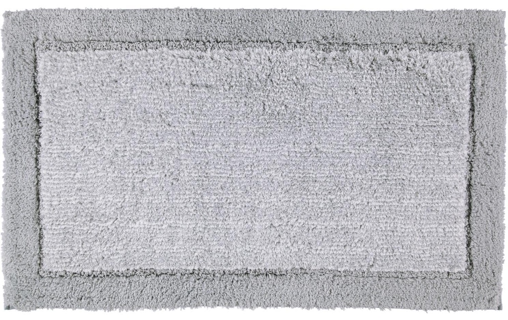 Cawö Tapis de bain Two-Tone 70 x 120 cm, Platine