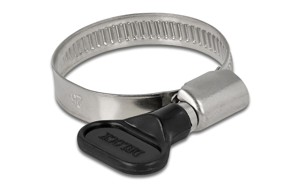 Delock Collier de serrage 25-40 mm, noir 10 pièces