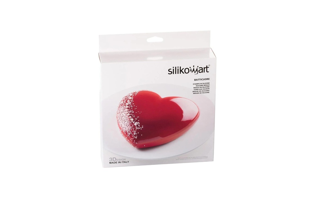 Silikomart Moule à pâtisserie à motif Moule à gâteaux en silicone Cœur Cœur