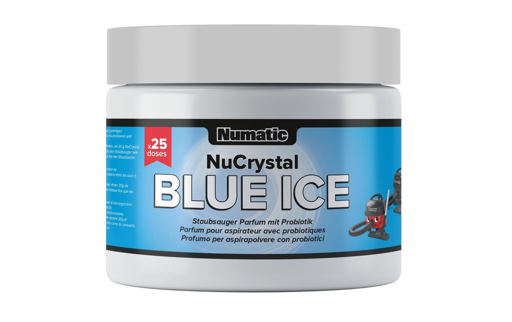Numatic Déodorant pour aspirateur NuCrystal Blue Ice