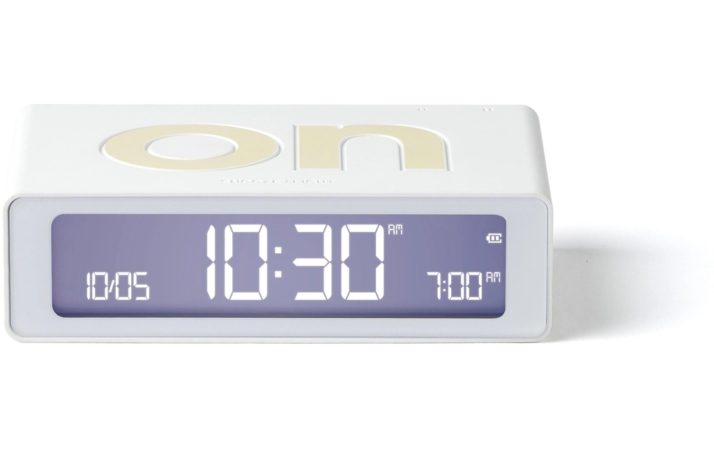 Lexon Réveil numérique Flip Mini Blanc