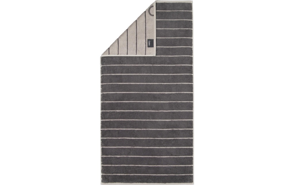 Cawö Serviette Balance Doubleface 50 x 100 cm, Anthracite