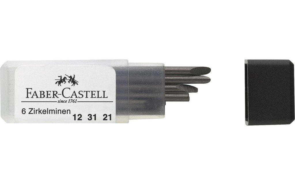 Faber-Castell Mines de compas H, 25 mm 6 pièces