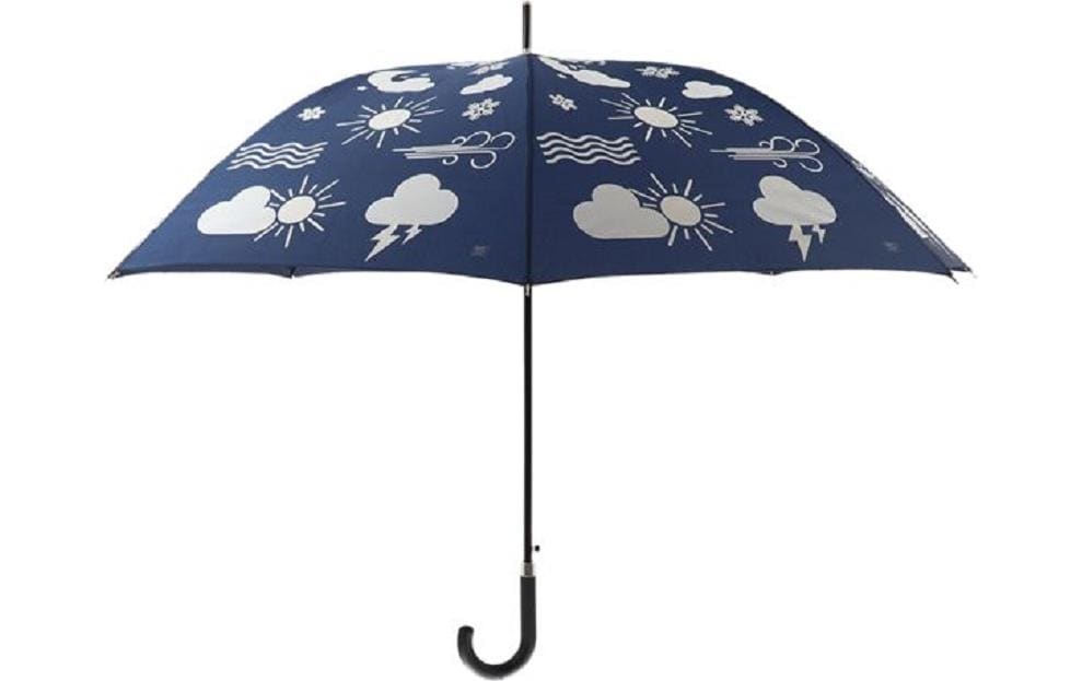 Esschert Design Parapluie Météo Bleu