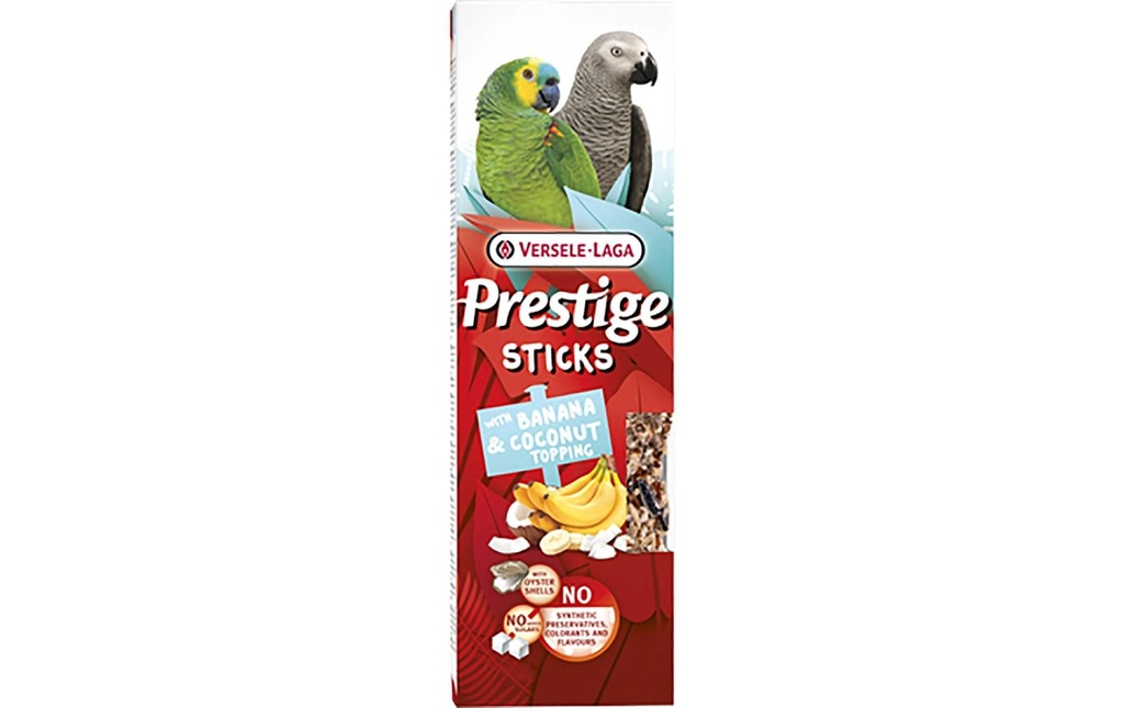 Versele Laga Nourriture pour oiseaux Bâtonnets Prestige banane et coco 2 pièces