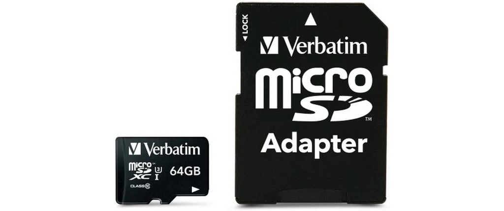 Verbatim Carte microSDXC Pro U3 64 GB