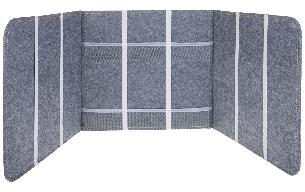 FTM Cloison de bureau 39 x 121 cm, Gris