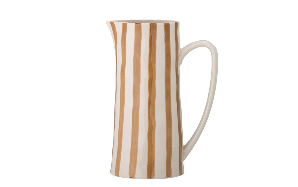 Bloomingville Cruche Bégonia 1.3 l, faïence, marron