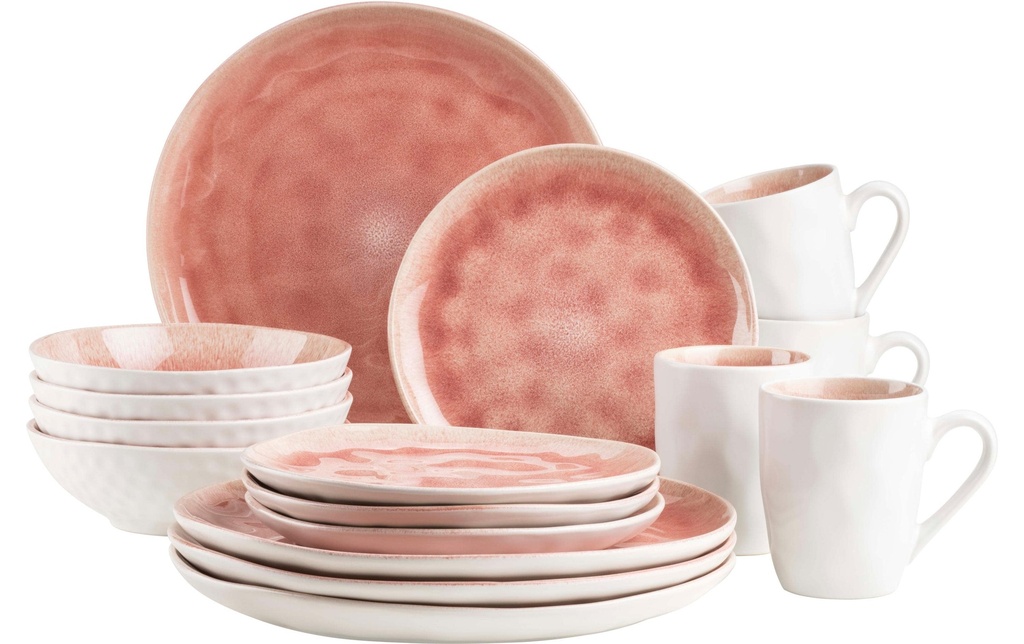 Mäser Set d’assiettes Frozen 16 pièces, Berry