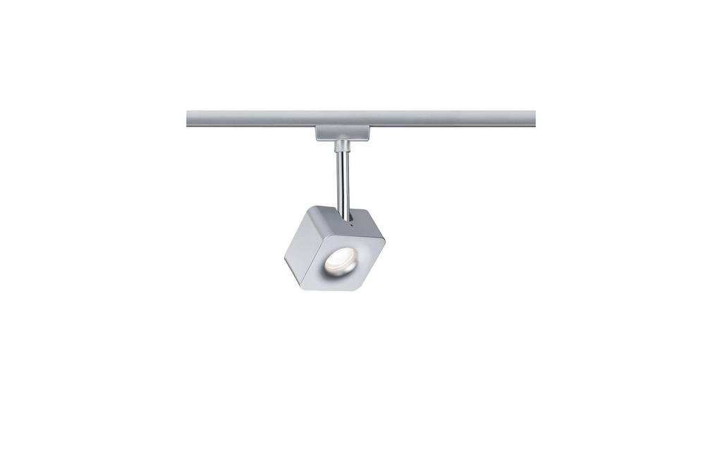 Paulmann Spot LED sur rail URail Cube, 8 W, 2700 K, chrome