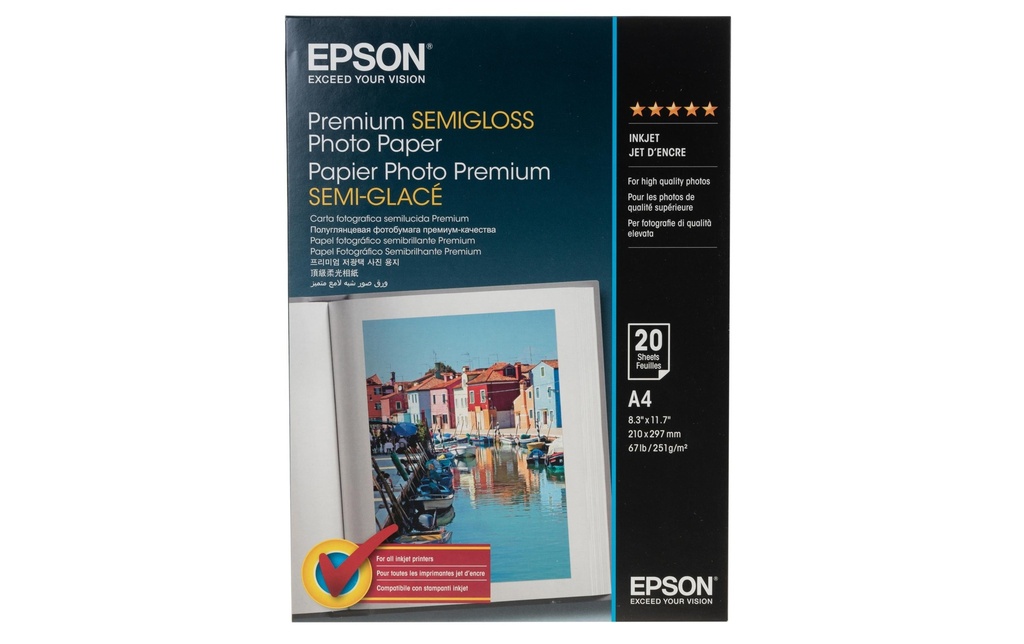 Epson Papier photo A4 251 g/m² 20 Pièce/s
