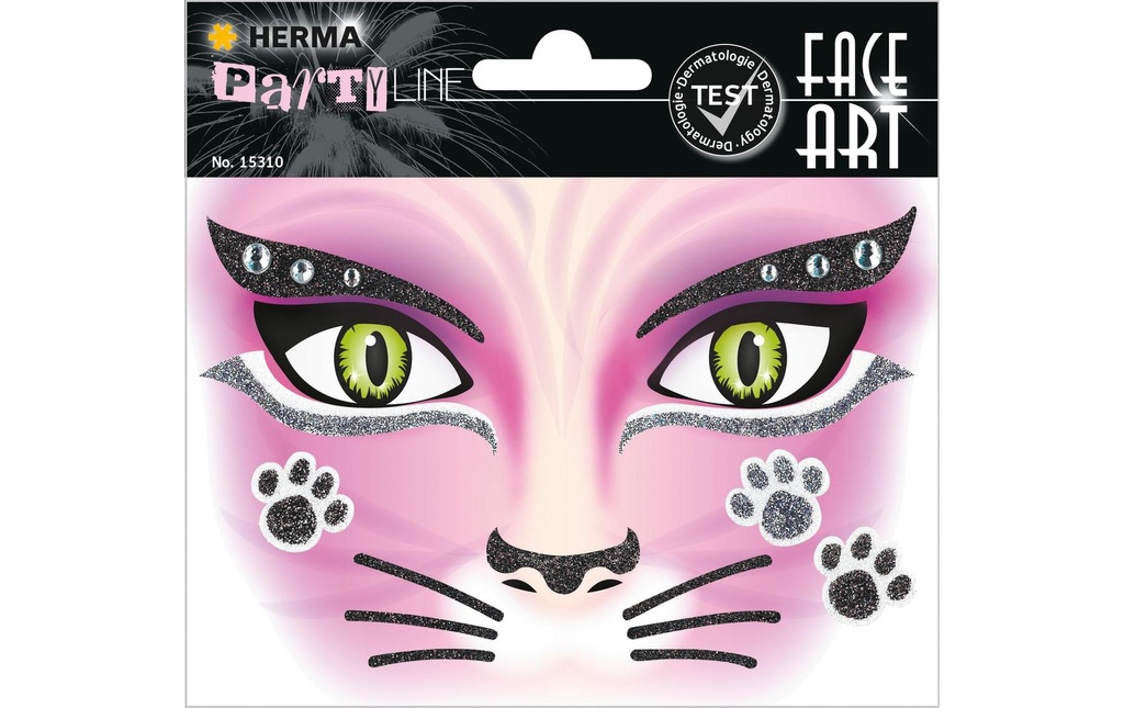 Herma Stickers Face Art Cat, 1 Pièce/s
