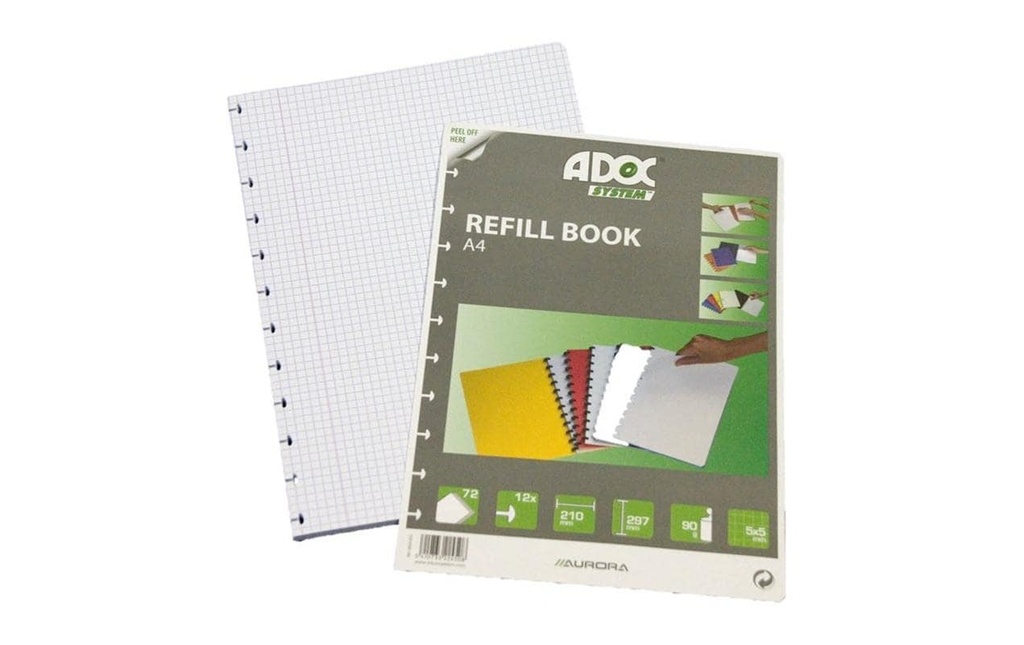 ADOC Feuill.rech.Pap-Ex A4 5mm 90g (72 pces)