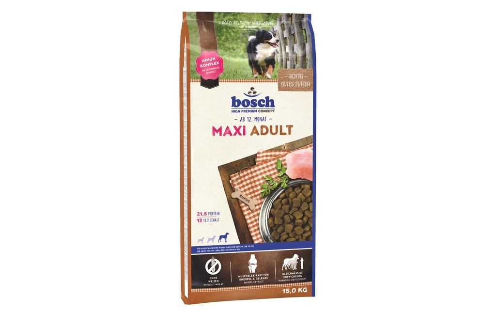 Bosch Tiernahrung Alimentation sèche Maxi Adult 15 kg