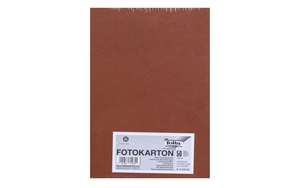 Folia Papier cartonné A4, 300 g/m², 50 feuilles, brun chocolat