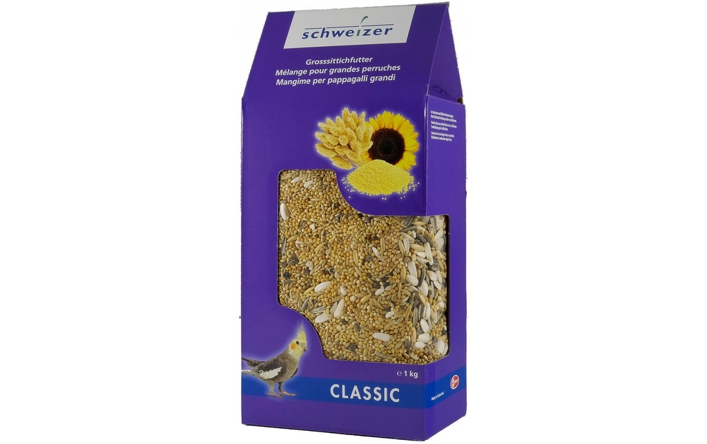 Eric Schweizer Nourriture pour oiseaux d'ornement Nourriture pour grandes perruches, 1 kg