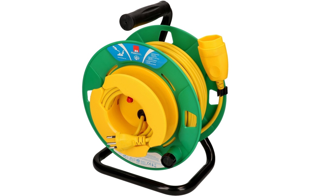 Max Hauri Enrouleur de câble pour tondeuse à gazon maxREEL 25 m