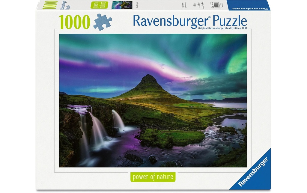 Ravensburger Puzzle Aurores boréales au-dessus de Kirkjufell 1000 pièces
