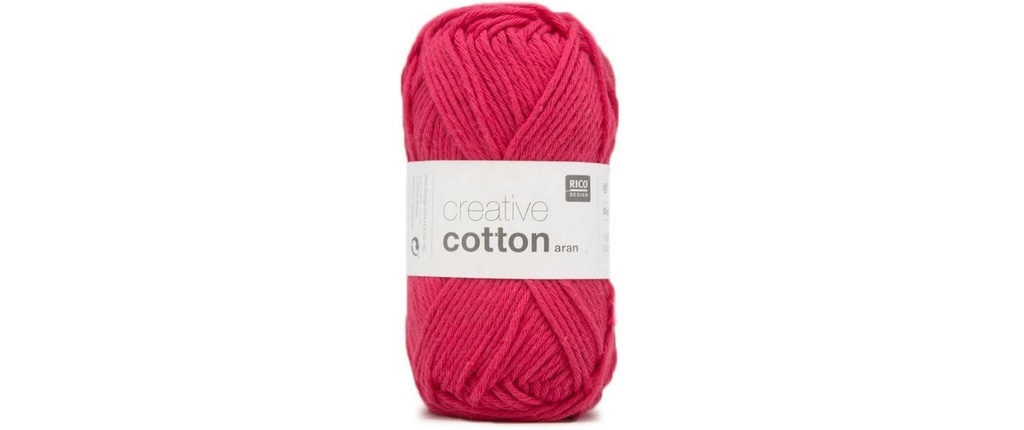 Rico Design Laine Creative Cotton Aran 50 g, Rose