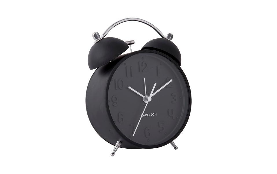 KARLSSON Réveil classique Iconic Noir mat