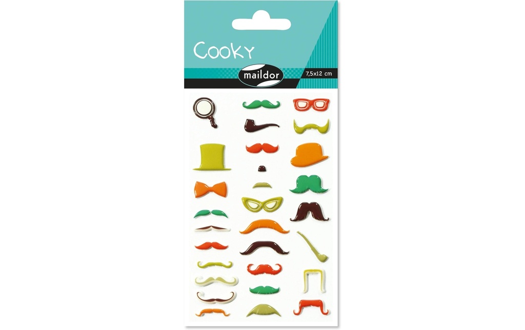 Clairefontaine Autocollant à motif 3D Moustache