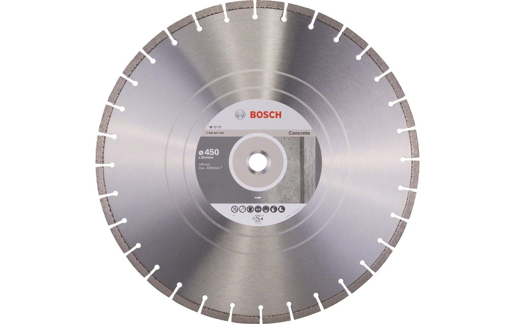 Bosch Professional Disque à tronçonner diamanté Standard for Concrete, 450 x 3.6 x 10 mm