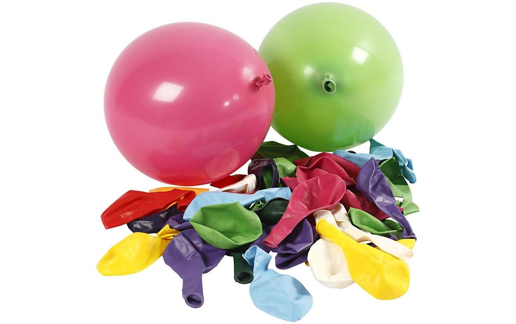 Creativ Company Ballon de baudruche couleur, 100 pièces