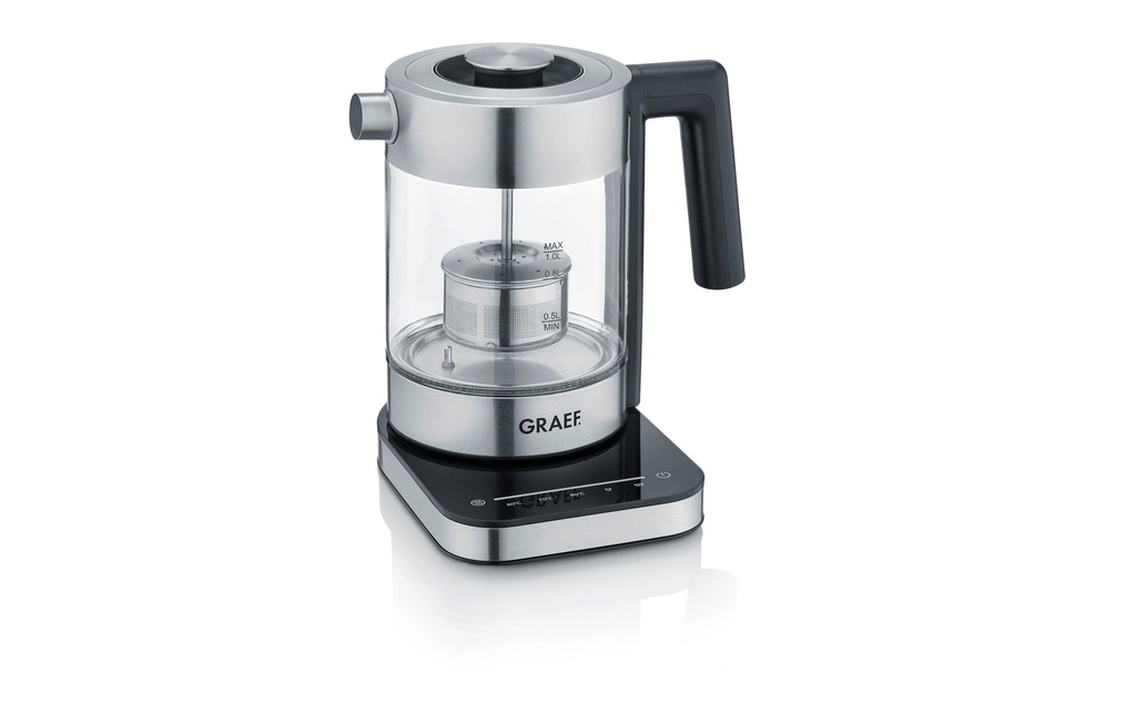 Graef Bouilloire WK 350, 1 l, Acier inoxydable/Transparent
