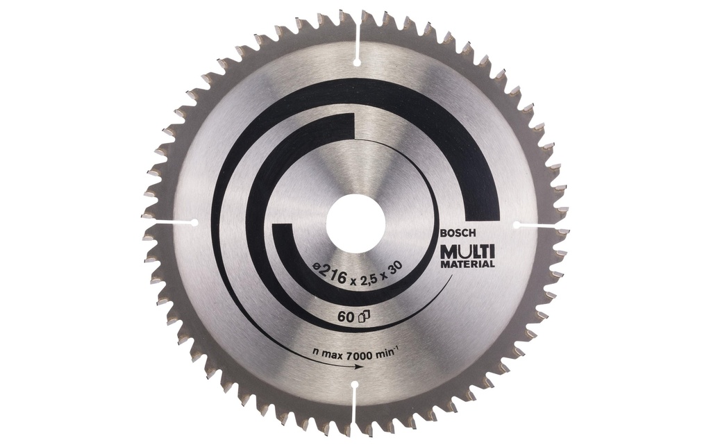 Bosch Professional Lame de scie circulaire Multi Material, 216 x 30 x 2.5 mm, Z 60