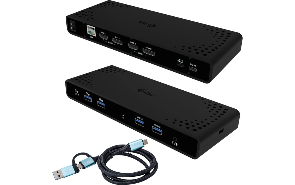 i-tec Station d'accueil Universel 2X 4K + PD 85 W
