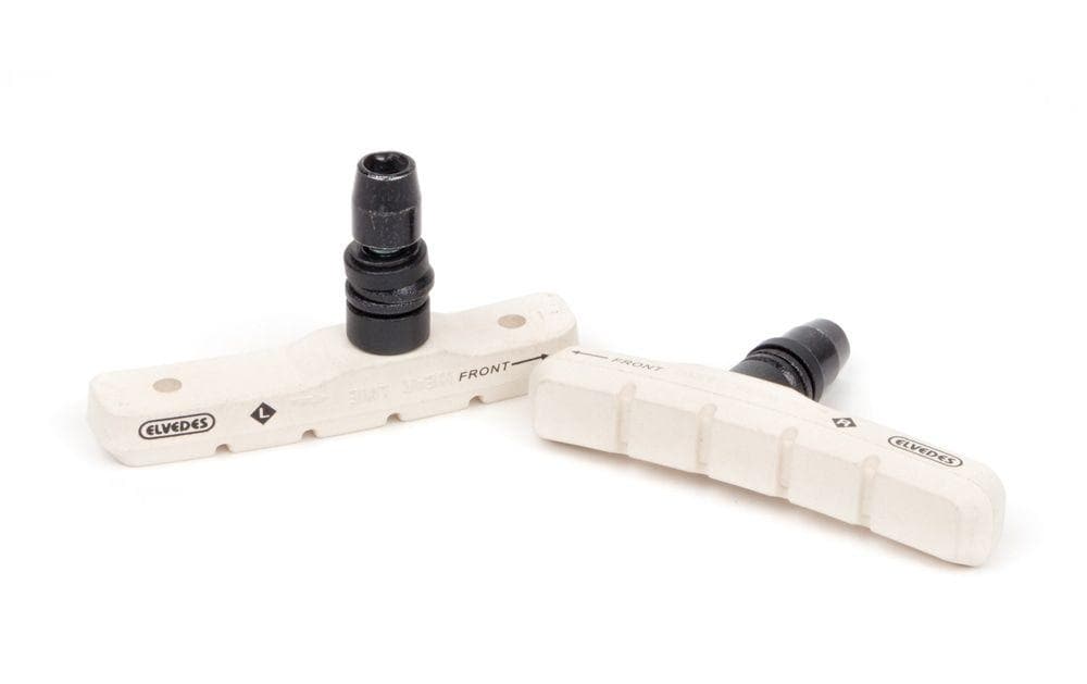 Elvedes Patin de frein V-Brake 72 x 10 mm, Blanc