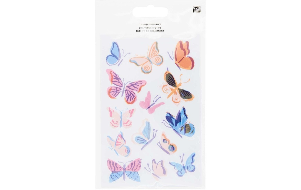 Rico Design Autocollant à motif Papillons 63 pièces,