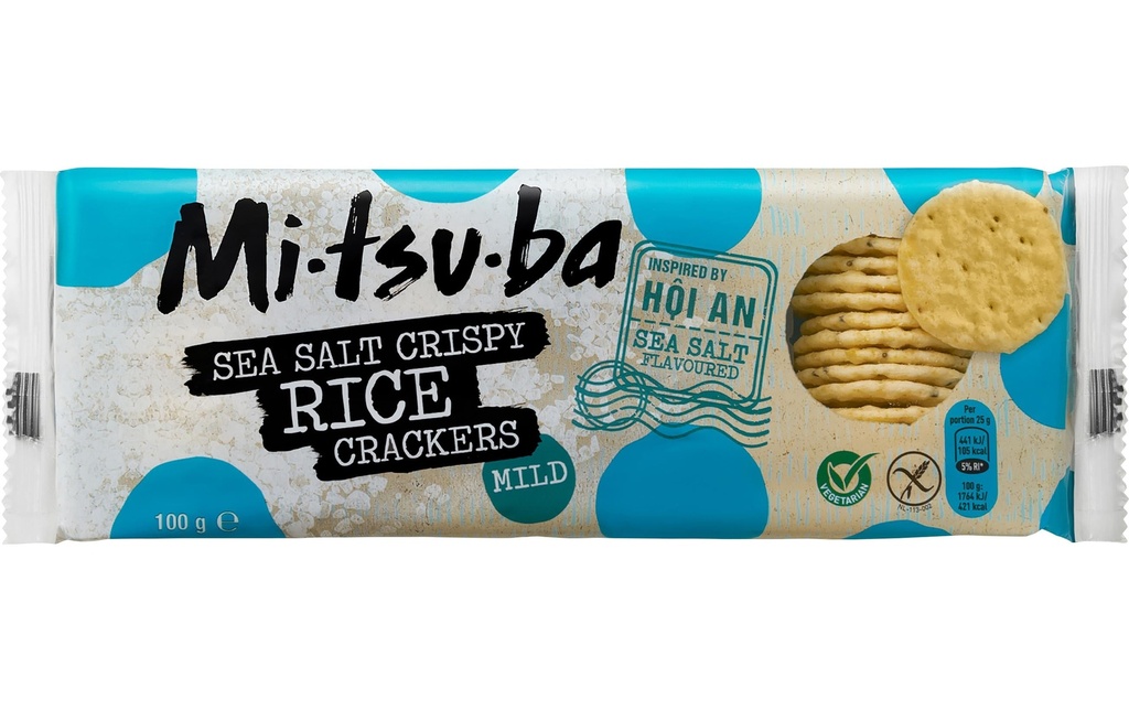 Mitsuba Crackers de riz – Sea Salt 100 g