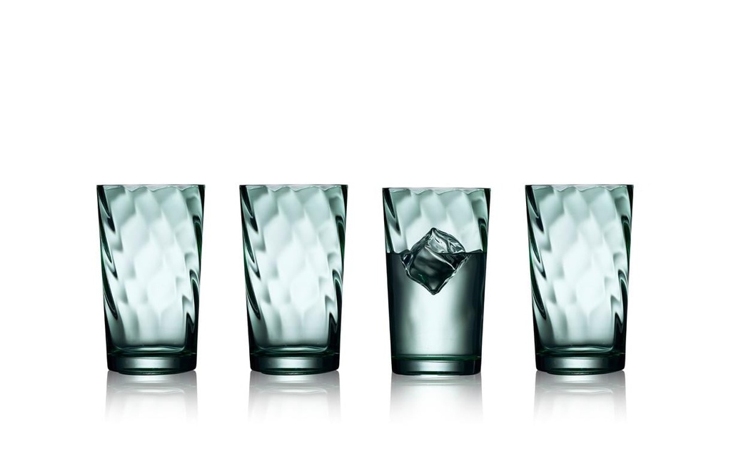 Lyngby Verre à long drink Vienne Vert, 4 pièces, 45 cl