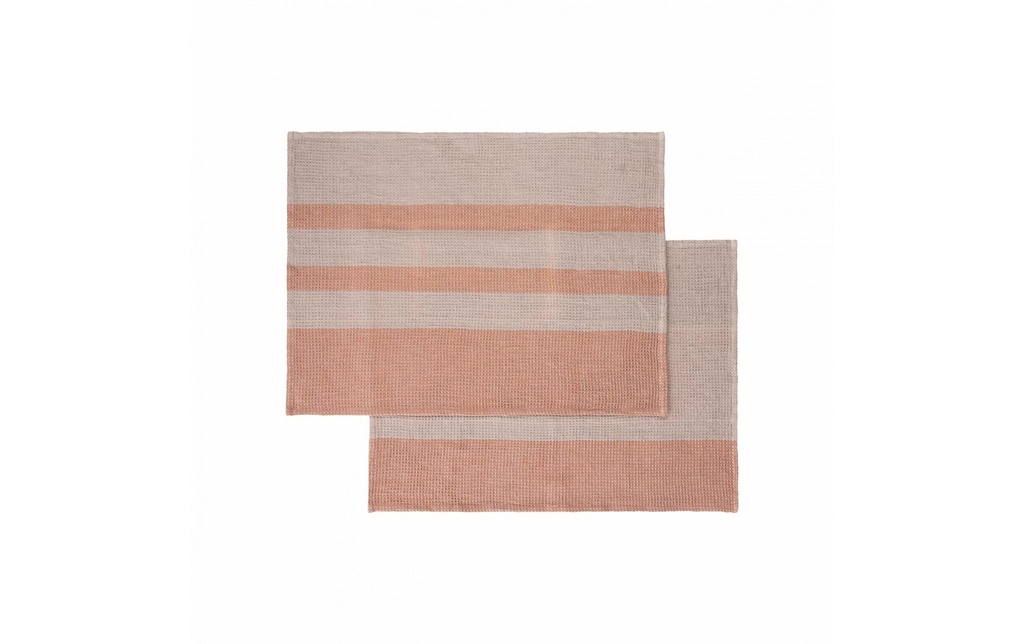 Blomus Ensemble de torchons pour la vaisselle Gano 2 Pièce/s, Brun
