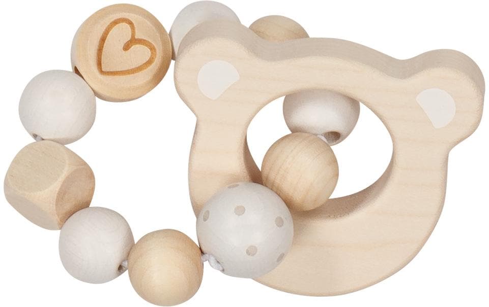 Goki Hochet silencieux Tête d'ours élastique