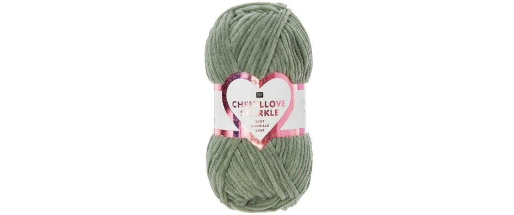 Rico Design Laine Rico Chenillove Sparkle Sauge