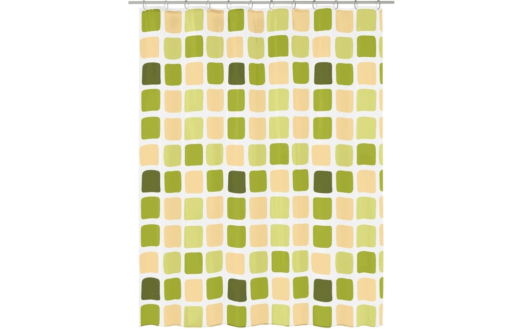 Kleine Wolke Rideau de douche Sonny 180 x 200 cm, Vert