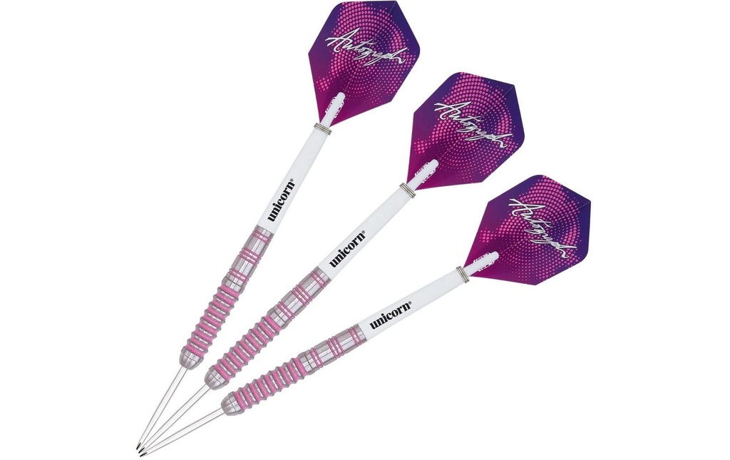 Unicorn Fléchettes Autographe 22g Rose, 3 pièces