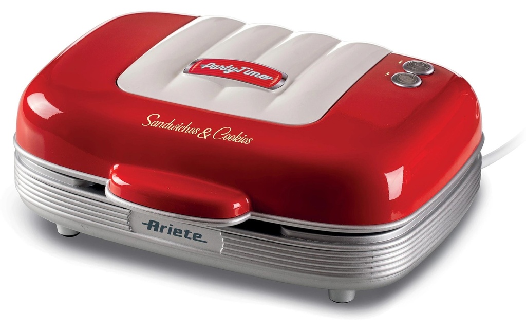 Ariete Gril multifonction Party Time ARI-1972-RD 700 W, Rouge/Blanc