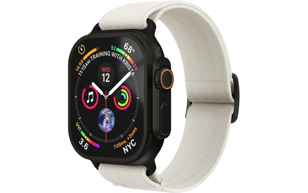 Vonmählen Bracelet Classic Nylon Loop Apple Watch 44/45/46/49 mm Cream