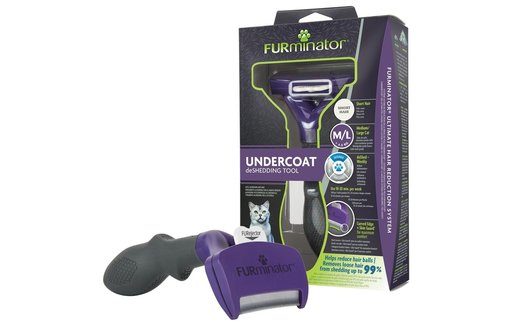Furminator Chat deShedding L poil court 6.7 cm