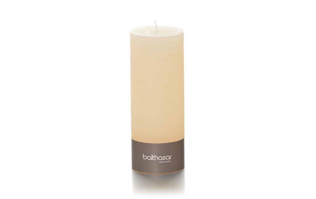 balthasar Bougie cylindrique Rustico 18 cm x 7 cm, Ecru