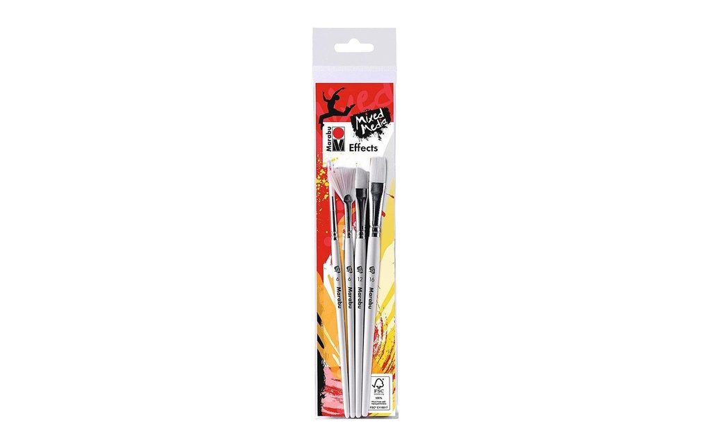 Marabu Brosse en poils synthétiques Effects 4 Pièce/s