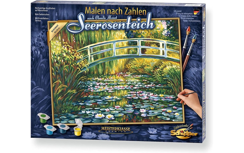 Schipper Peinture avec chiffres Étang de nénuphars
