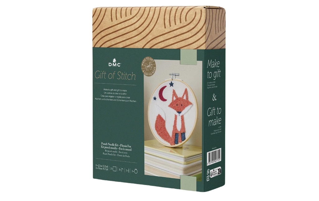 DMC Set de broderie Gift of Stich Renard Flossie, Ø 15.7 cm