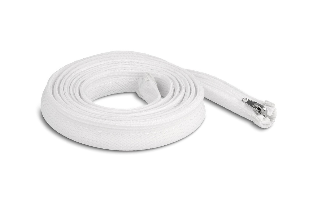Delock Manchon tressé avec fermeture à glissière 2 m x 20 mm Blanc