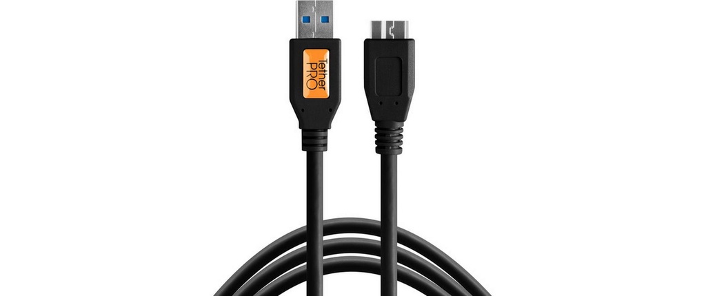 Tether Tools Câble TetherPro USB 3.0 vers Micro-B, 0.3 m Noir